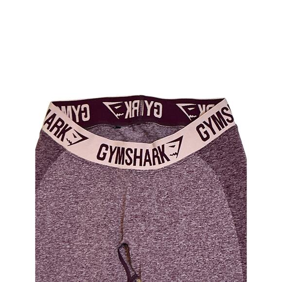 GYMSHARK Flex Long Sleeve Crop Top/Legging Set Bundle Dark Ruby Purple Women's M - Picture 7 of 16